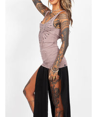 Tribal tank top - Faded rose