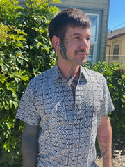 Geometric Vision Man Button down