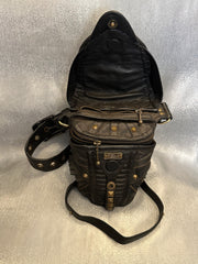 Hand Crafted Genuine Leather Belt Bag with Trident ~One of Kind!