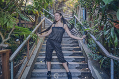 Bamboo Playsuit Onesie with Shipibo print