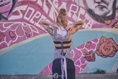 Psychedelic Hood in black and white