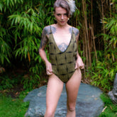 Rebelle Hearts Black & Gold Onesie