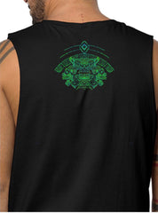 Forest Green on Black Tank