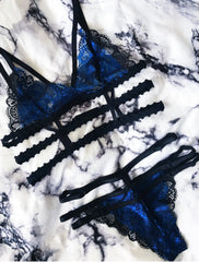 Lingerie set electric blue