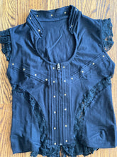 Lace top corset vest