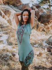 RUNE DRESS VICTORY - Cocoa & Pink Gold