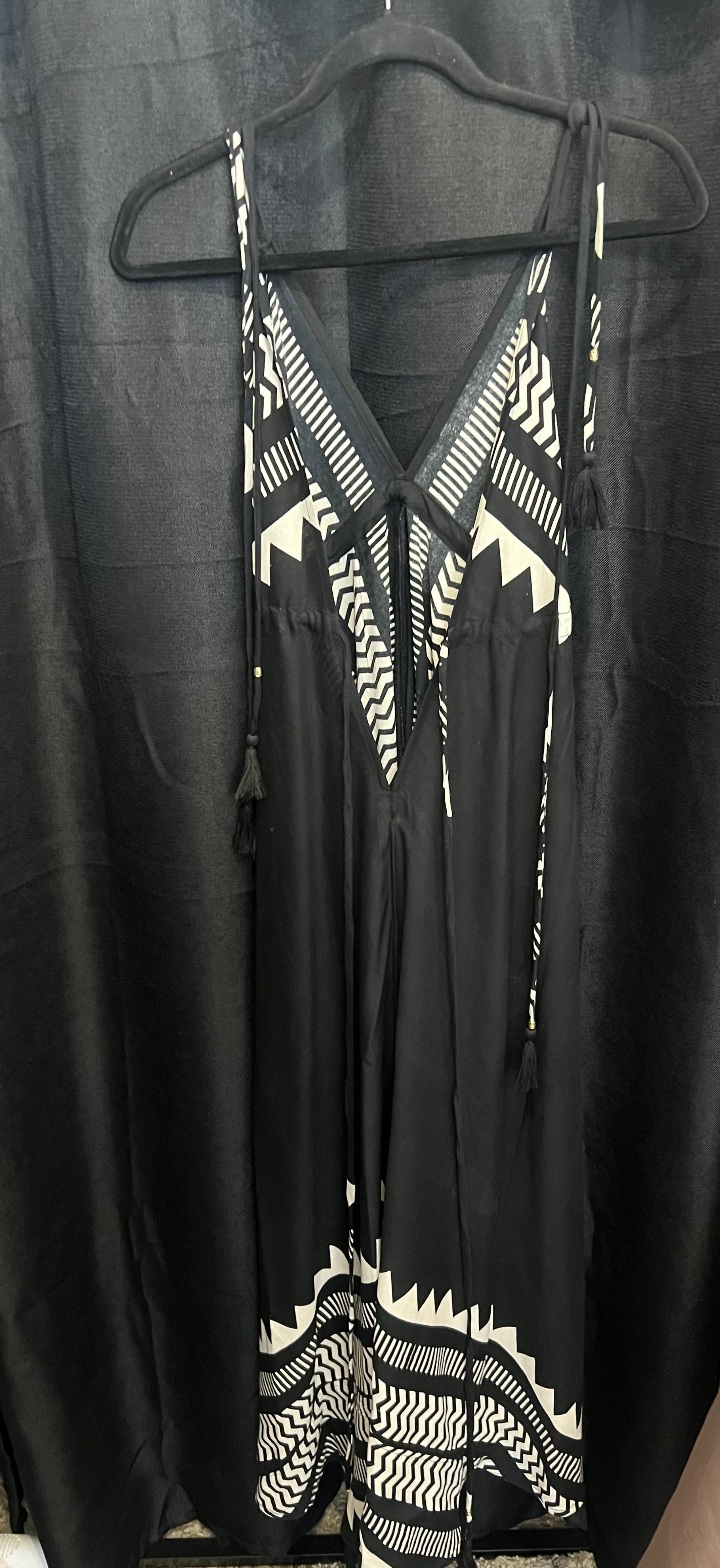 Long Bamboo Geometric Dress