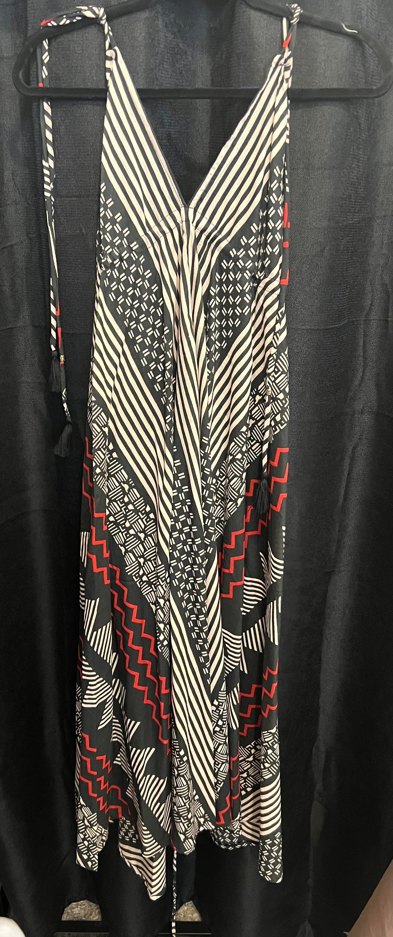 Long Bamboo Geometric Dress