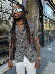 Geometric Vision Button Down Man
