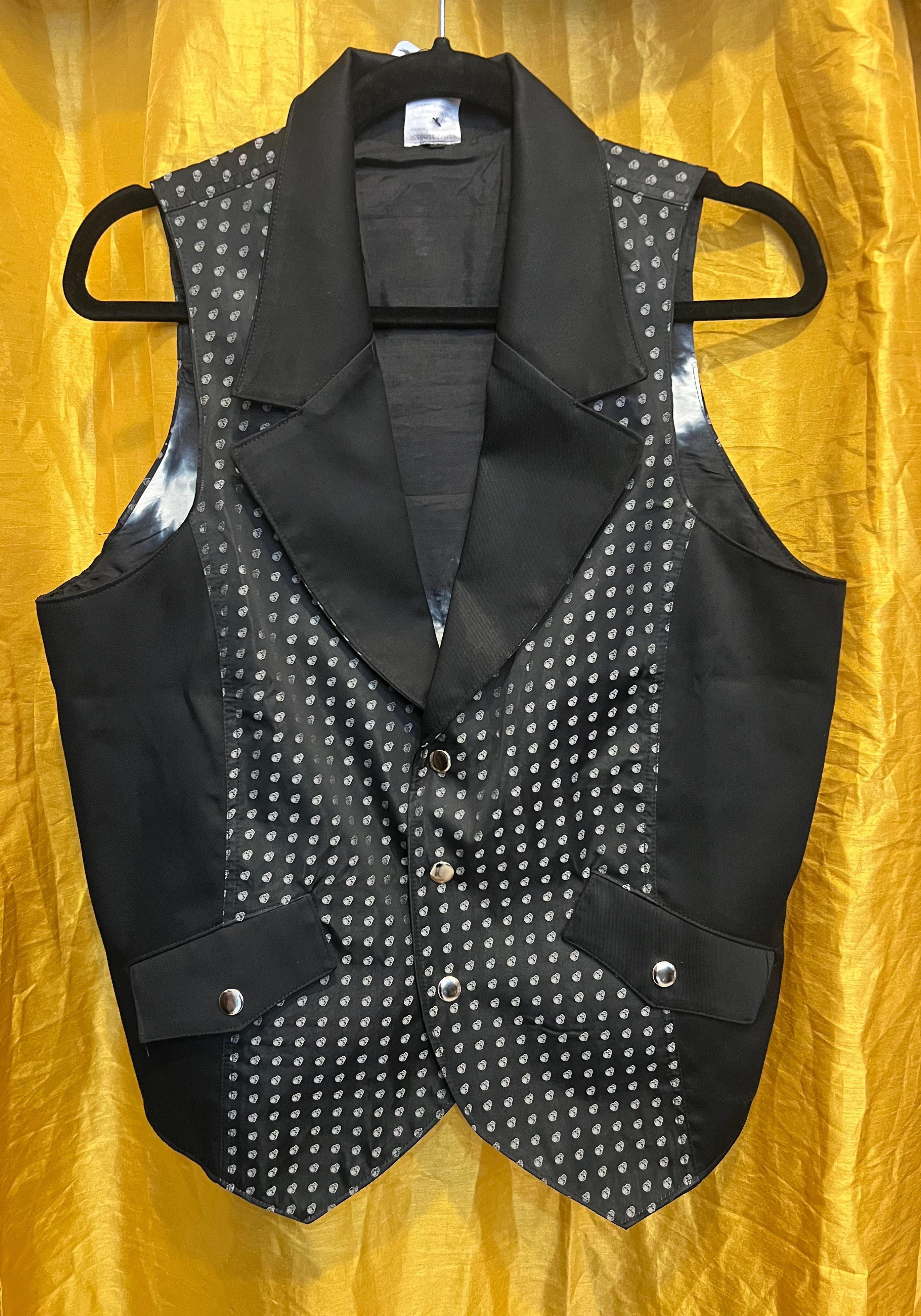 Rebelle Cotton Silk Lined Collar Vest