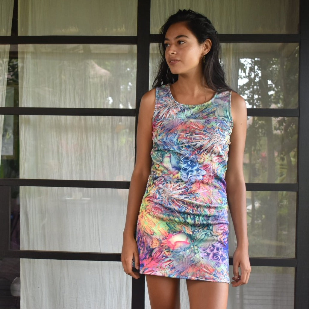 Psychedelic Aura Mod Dress