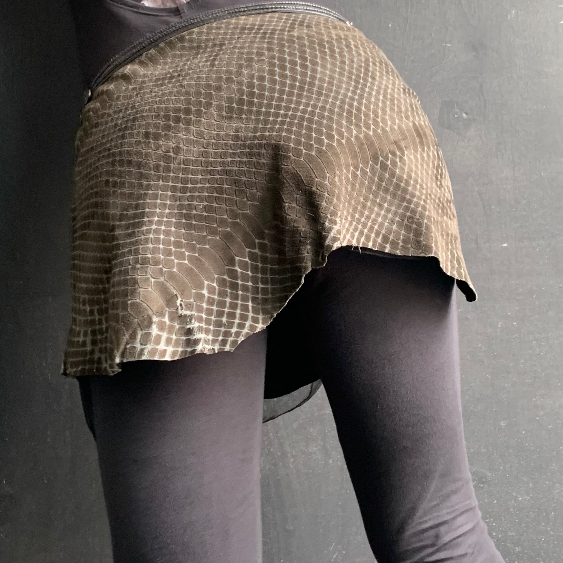 Lost Creation Leather Skirt
