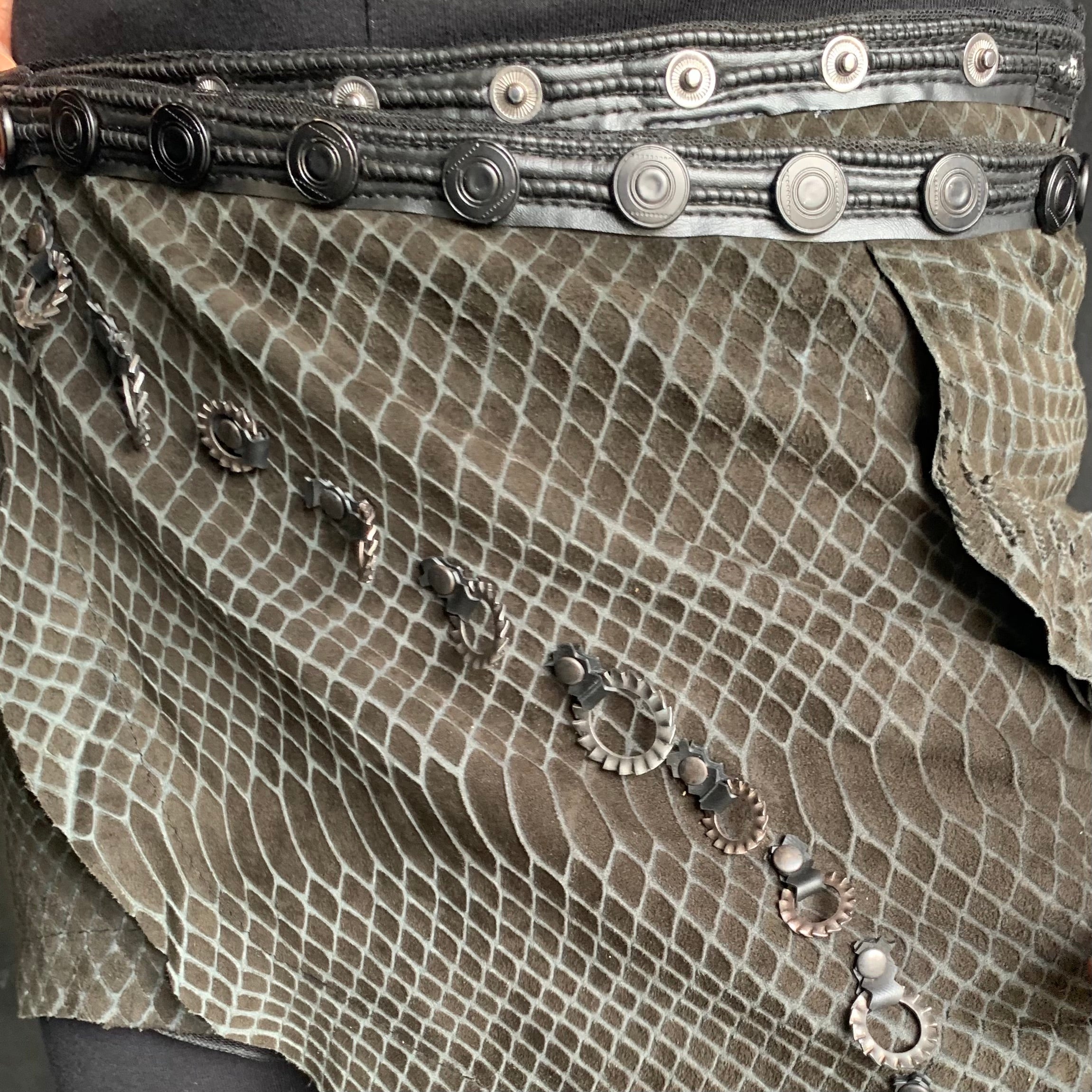 Lost Creation Leather Skirt